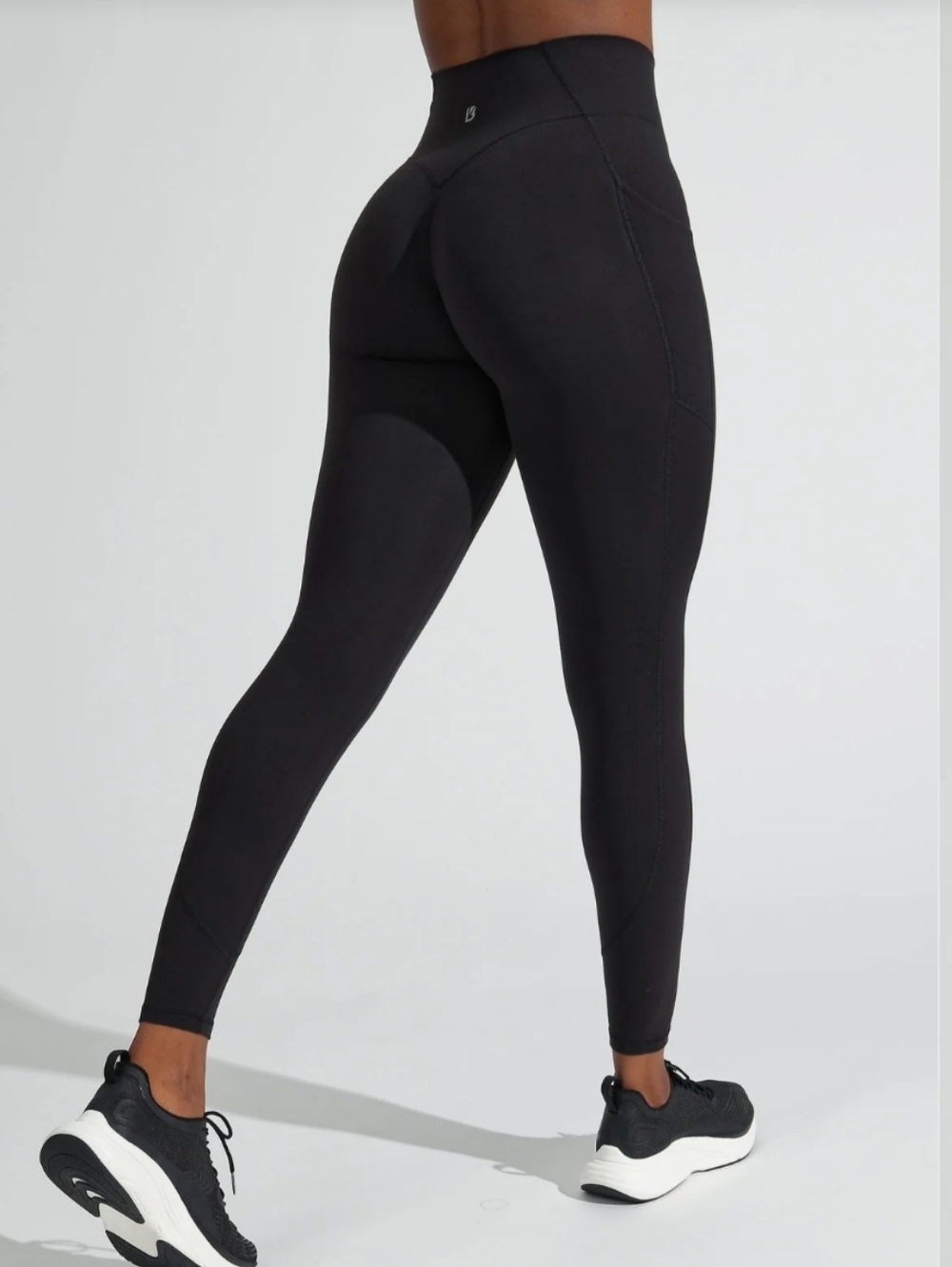 New *Sold Out* BuffBunny Contour Legging - Black With Ribbed Pocket Detail